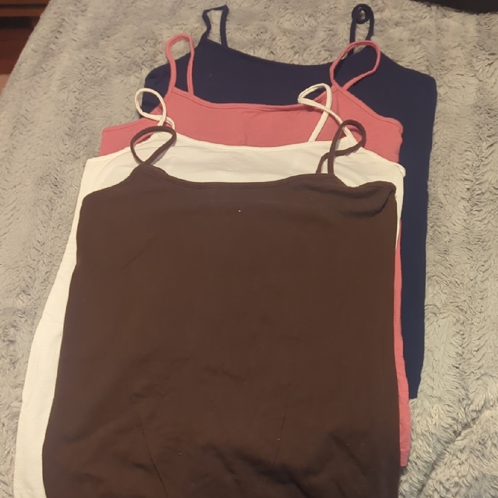 No Boundaries Women's Camisoles in Brown, White, Pink, and Blue